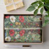Vos Wilde Bloem Bos Illustratie Tissuepapier (Geschenk)