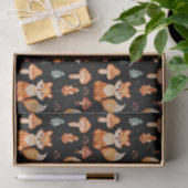 Vos, wilde bospaddenstoelen, herfstbladeren tissuepapier (Geschenk)