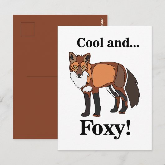 Vos Wilde Dier Vossig Briefkaart (Voorkant / Achterkant)