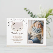 Vos, Wonderland bedankkaartjes met foto Kaart (Staand voorkant)