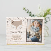 Vos, Wonderland Dankkaartjes met foto Kaart (Staand voorkant)