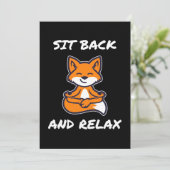 Vos Yoga Zit terug en ontspan Kaart (Staand voorkant)