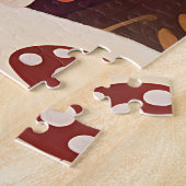 Vosfamilie Herfst Bos Hol Legpuzzel (Zijkant)