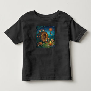 Vosfamilie Kampvuurconcert Onder Sterrenhemel Kinder Shirts