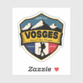 Vosges, Massif des Vosges Berg Sticker (Vel)
