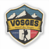 Vosges, Massif des Vosges Mountain Sticker (Voorkant)