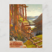 Vosges Mountains, Wooden Bridge, Frankrijk Briefkaart (Voorkant)