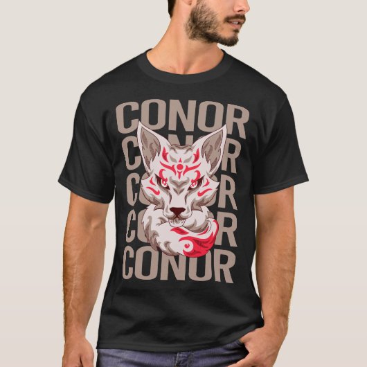 Voshoofd - Conor Naam T-shirt (Voorkant)