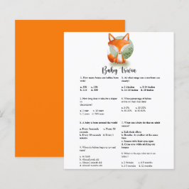 Vosje Baby Trivia | Baby Shower Spel
