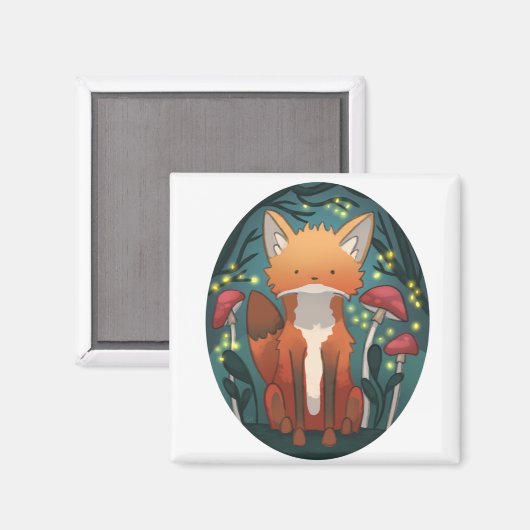 Vosje, Fox,  Magneet (Voorkant / Achterkant)