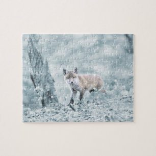 Vosje in de Sneeuw Legpuzzel