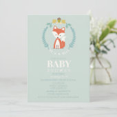 Voskrans Baby Shower - Meisje Kaart (Staand voorkant)