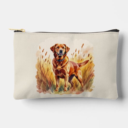 Vosrode Labrador Retriever Hond Etui (Voorkant)