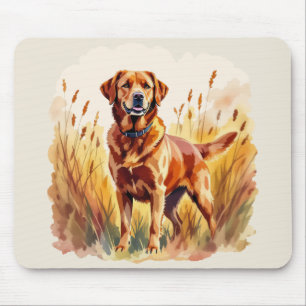Vosrode Labrador Retriever Hond Muismat