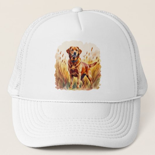 Vosrode Labrador Retriever Hond Trucker Pet (Voorkant)