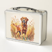 Vosrode Labradord retriever hond (Achterkant)