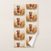 Vosrode Labradord retriever hond Bad Handdoek (Handdoek)