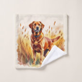 Vosrode Labradord retriever hond Bad Handdoek (Wasdoekje)