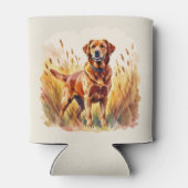 Vosrode Labradord retriever hond Blikjeskoeler (Achterkant)