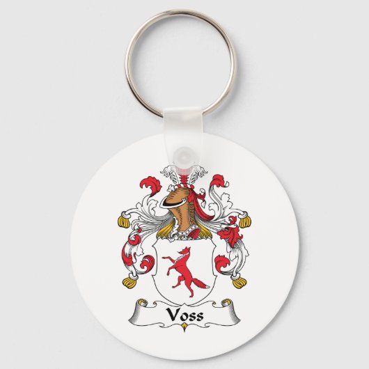 Voss Family Crest Sleutelhanger (Voorkant)