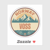 Voss, Norge Noorwegen Sticker (Vel)