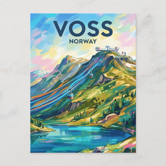 Voss Resort Noorwegen Briefkaart (Voorkant)