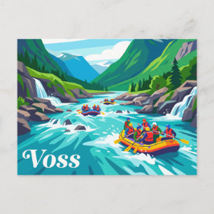 Voss White Water Rafting Noorwegen Briefkaart