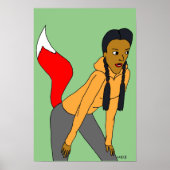 vosse meisje poster (Voorkant)
