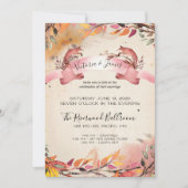  vossen avond alleen bruiloft uitnodiging (Voorkant)