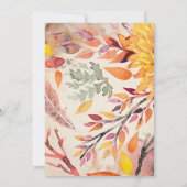  vossen avond alleen bruiloft uitnodiging (Achterkant)