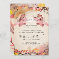 vossen avond alleen bruiloft uitnodiging