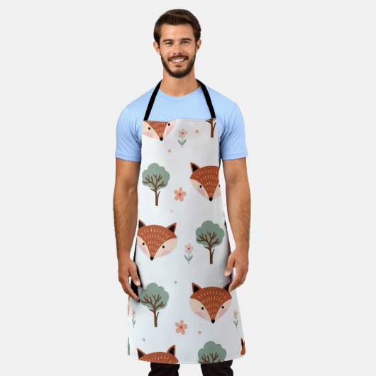 Vossen & Bomen: Kinderachtig Schort (Gedragen)