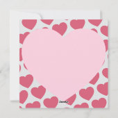 Vossen die Valentijnsdag kussen Harten houden van  Feestdagenkaart (Achterkant)