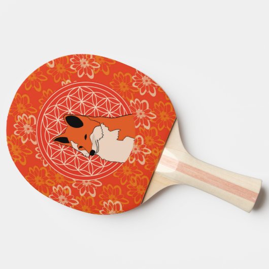 vossen, dierentuin,zen,chakra,levensbloem, tafeltennisbatje (Zijkant)