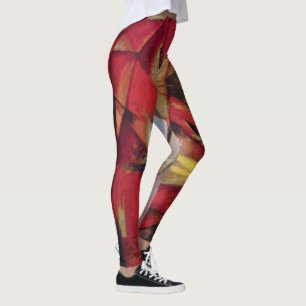 Vossen door Franz Marc, Vintage Abstract Cubisme K Leggings