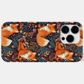 Vossen en bladeren patroon Case-Mate iPhone case (Achterkant (horizontaal))
