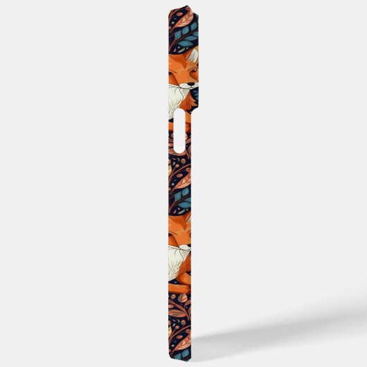 Vossen en bladeren patroon Case-Mate iPhone case (Achterkant / Rechts)