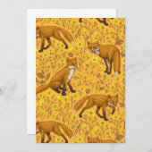 Vossen en boterbloemen op sinaasappel (Voorkant / Achterkant)