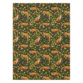 Vossen en boterbloemen op zwart tafelkleed (Voorkant)