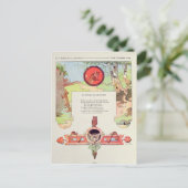 vossen en druiven briefkaart (Staand voorkant)