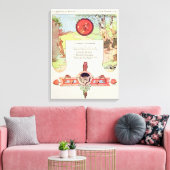 vossen en druiven canvas afdruk (Insitu (Woonkamer))