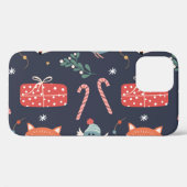 Vossen & Geschenken: Kerstmis Naadloos Patroon Case-Mate iPhone Case (Achterkant (horizontaal))