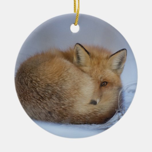 vossen, hangend siermiddel, voxydecor keramisch ornament (Voorkant)
