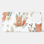 Vossen in weiden: Waterverf naadloos Case-Mate iPhone Case (Achterkant (horizontaal))