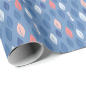 Vossen jagen op bladeren cadeaupapier (Rol Hoek)