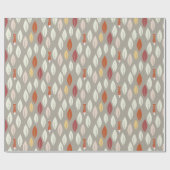 Vossen jagen op bladeren cadeaupapier (Vlak)