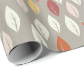 Vossen jagen op bladeren cadeaupapier (Rol Hoek)