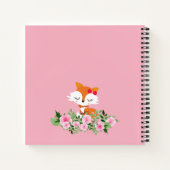 vossen, kleine vossenbossen, schattig notitieboek (Achterkant)