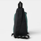 Vossen op bos groen, schattig patroon sling bag (Achterkant)