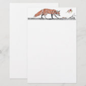 vossen potlood briefpapier (Voorkant / Achterkant)